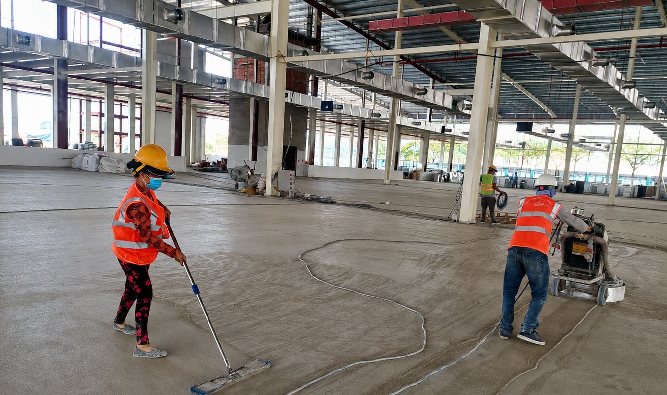 Mài và xử lý nền bê tông