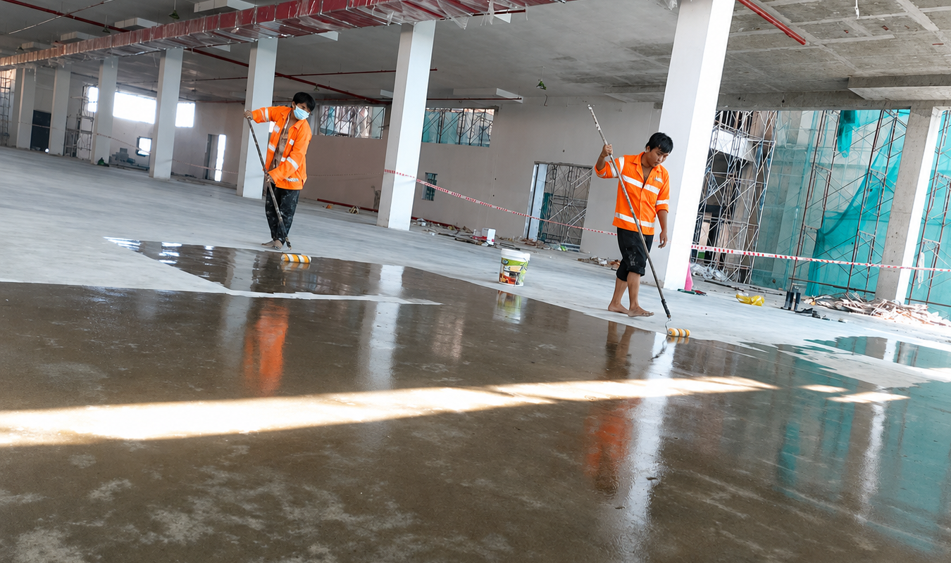 Thi công sơn lót Epoxy Primer