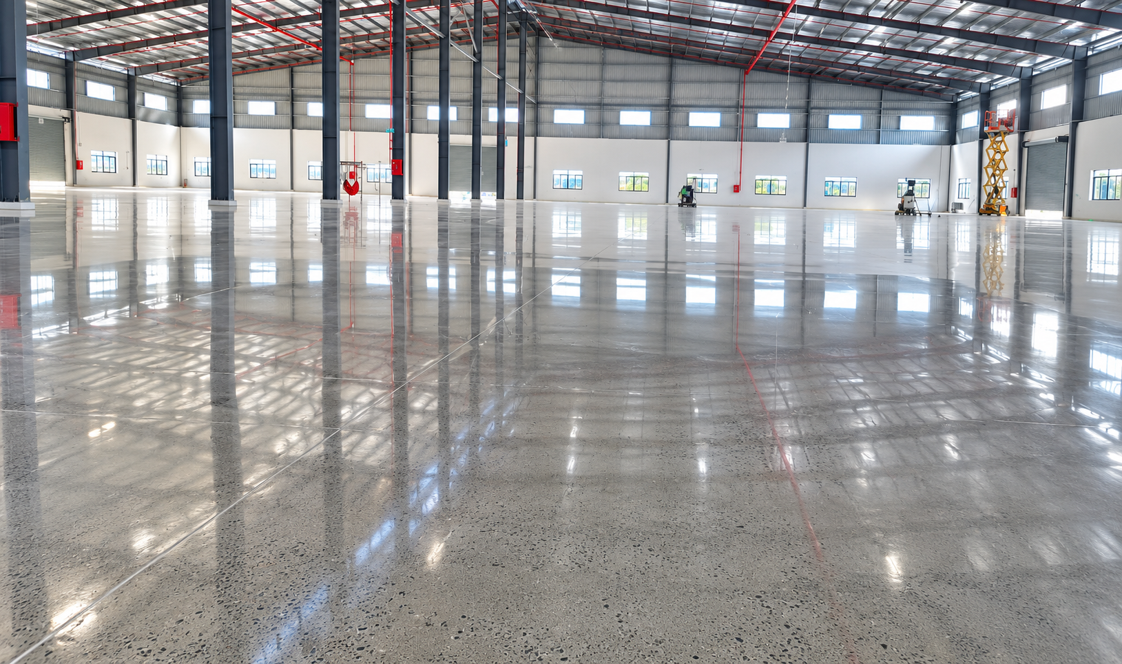 Dự án đánh bóng sàn bê tông nhà xưởng LTS
